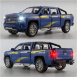 1:32 Chevrolet Silverado Pickup Model Alloy Die-Cast Truck Toy With Music And Light - Image 9