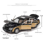1:24 Maybach 62S Classic Alloy Die-Cast Model Car With Sound And Light - Image 3