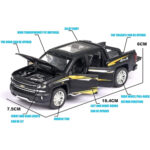 1:32 Chevrolet Silverado Pickup Model Alloy Die-Cast Truck Toy With Music And Light - Image 4