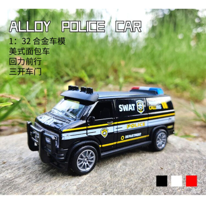 1:32 Mini Miniature Colorful Die-Cast Model Simulation Pull Back Alloy Van - Image 1