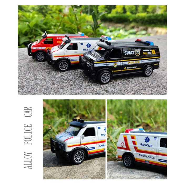 1:32 Mini Miniature Colorful Die-Cast Model Simulation Pull Back Alloy Van - Image 12