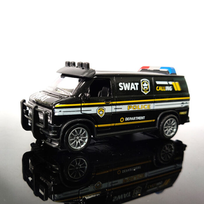 1:32 Mini Miniature Colorful Die-Cast Model Simulation Pull Back Alloy Van - Image 2