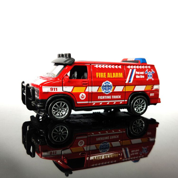 1:32 Mini Miniature Colorful Die-Cast Model Simulation Pull Back Alloy Van - Image 5