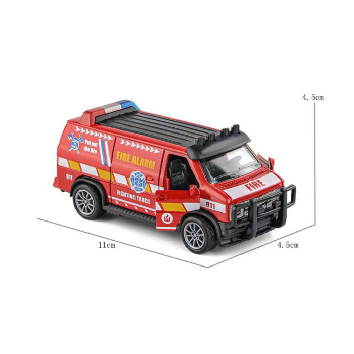 1:32 Mini Miniature Colorful Die-Cast Model Simulation Pull Back Alloy Van - Image 4