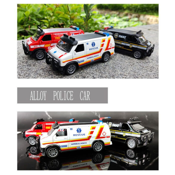1:32 Mini Miniature Colorful Die-Cast Model Simulation Pull Back Alloy Van - Image 11