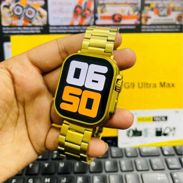 Haino Teko G9 Ultra Max 1.92 Inches Display Golden Edition Smart Watch - Image 8