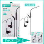 Pack Of 2 SOVO SH-24 MILO Long-Lasting Comfort Wear Stereo Handsfree