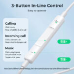 Joyroom JR-EW01 Sonic Fit 3.5mm Wired Earphones with HD Audio and Long-Lasting Comfort - Image 3