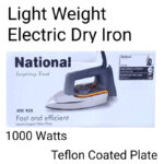 1000W National Teflon Coated Plate HTC920 Electric Dry Iron with Adjustable Temperature Control - Image 2