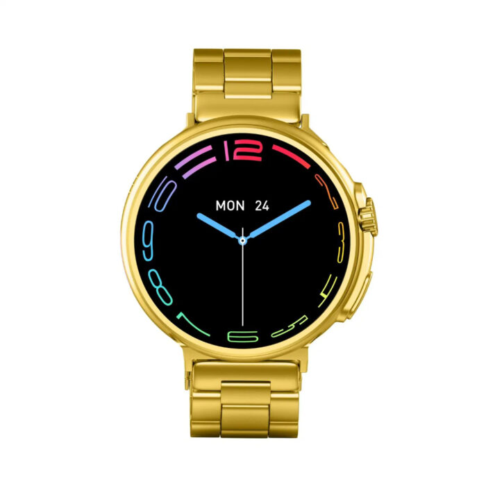 G10 24K Gold Amoled Display Luxury Stainless Steel Sports Heart Rate Health Monitoring Watch Smart Watch - Image 7