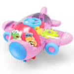 Adventure Wings Friction-Powered Gear-Lit Airplane Toy With Transparent Body And Flashing Lights - Image 5