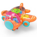 Adventure Wings Friction-Powered Gear-Lit Airplane Toy With Transparent Body And Flashing Lights - Image 8