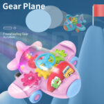 Adventure Wings Friction-Powered Gear-Lit Airplane Toy With Transparent Body And Flashing Lights - Image 9