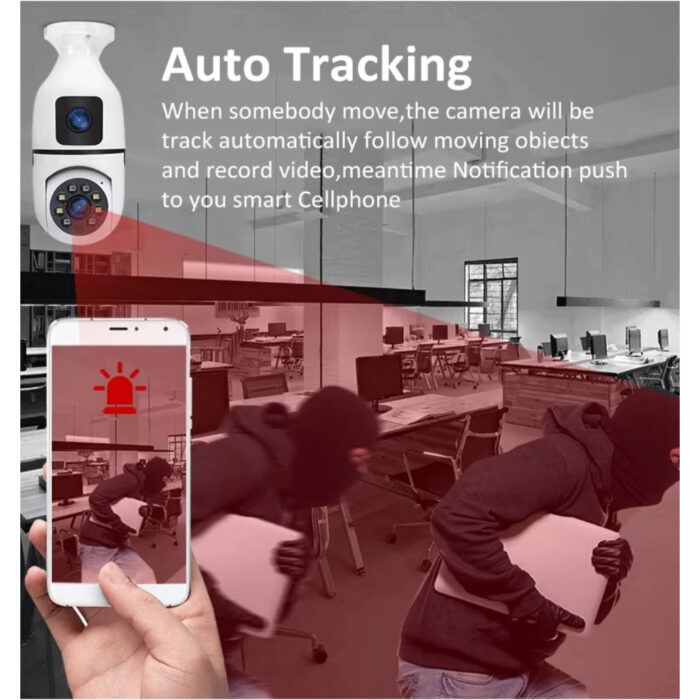 Wireless 360-Degree Pan-Tilt-Zoom Smart Camera with Dual Lenses and IP Connectivity - Image 7