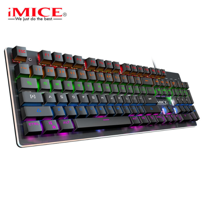 MK-X80 Wired Mechanical Gaming Keyboard With RGB Backlight Effects And Multimedia Function Keys - Image 9