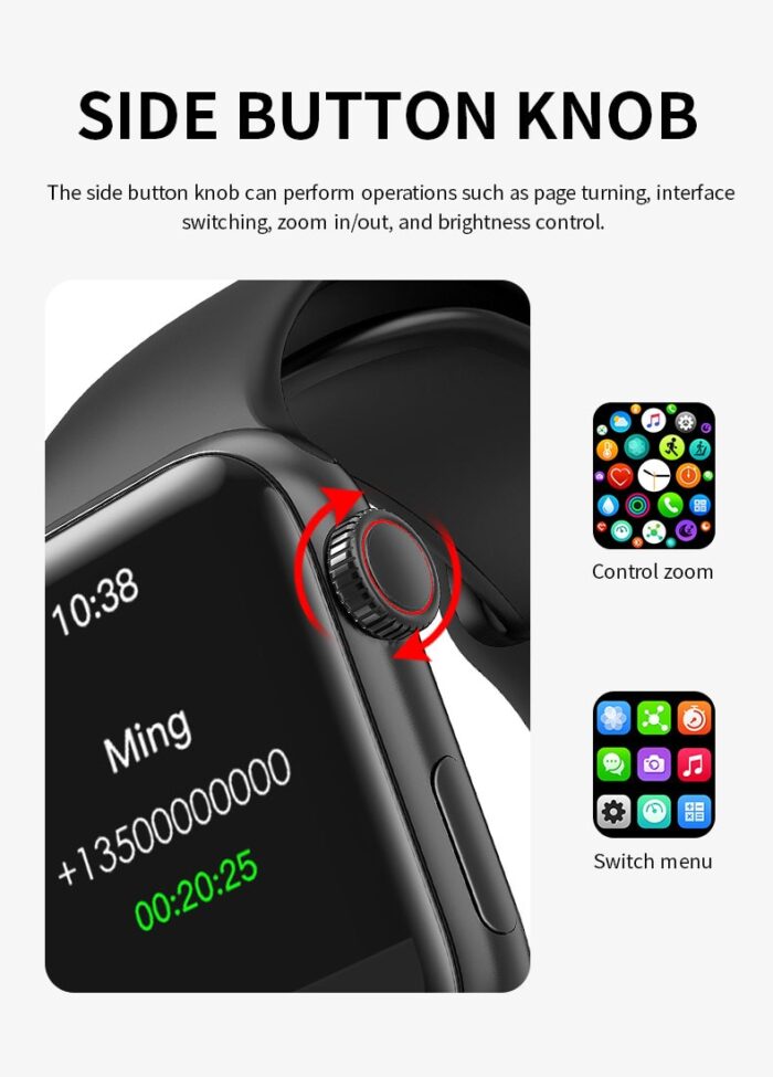 HW12 Smart Watch 1.57Inch Square Screen Bluetooth Call Blood Oxygen Heart Rate Monitor Fitness Tracker Wristband - Image 7