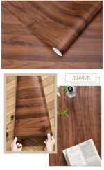 60cm X 200cm Waterproof Wood Vinyl Wallpaper Roll Self Adhesive Contact Paper Doors Cabinet Decorative Sticker - Image 3