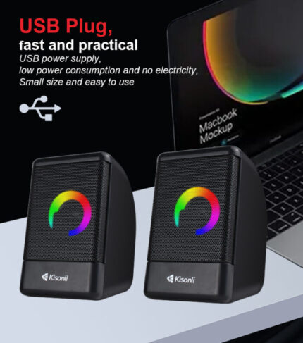 Kisonli L-8080 Cool Music Box Electronic Gadget Portable Usb Speakers