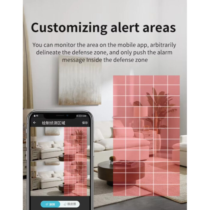 Smart 4k 8MP Indoor Home Security Camera With Dual Lenses, Night Vision, and Two-Way Audio for Real-Time Monitoring - Image 5