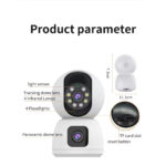 Smart 4k 8MP Indoor Home Security Camera With Dual Lenses, Night Vision, and Two-Way Audio for Real-Time Monitoring - Image 6