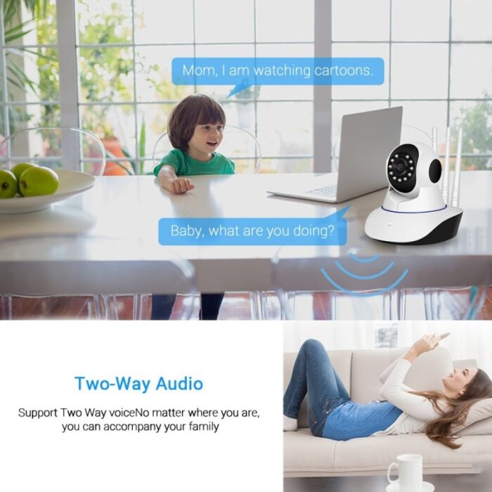 HD 1080P WiFi IP Camera Night Vision Smart Auto Tracking Remote Access Baby Monitor - Image 6