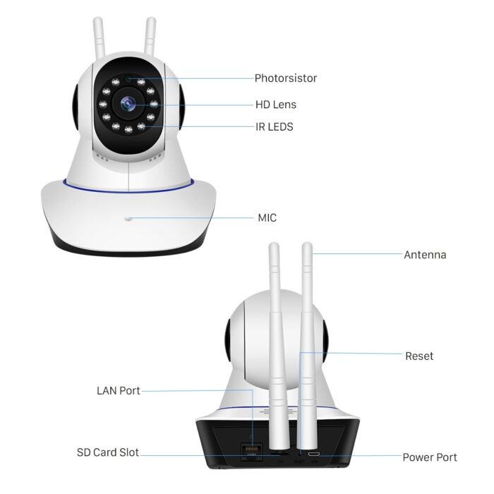 HD 1080P WiFi IP Camera Night Vision Smart Auto Tracking Remote Access Baby Monitor - Image 8
