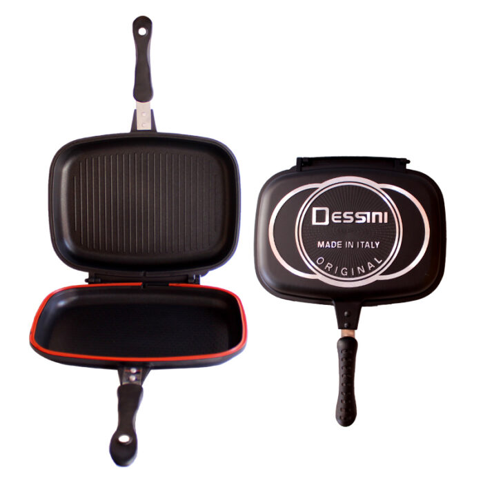Dessini 40CM Non – Stick Double Sided Pressure Grill Pan - Image 7