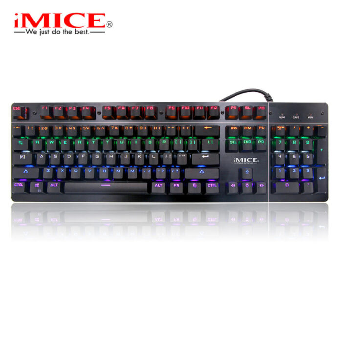 MK-X80 Wired Mechanical Gaming Keyboard With RGB Backlight Effects And Multimedia Function Keys - Image 4