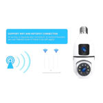 Wireless 360-Degree Pan-Tilt-Zoom Smart Camera with Dual Lenses and IP Connectivity - Image 10