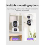 Smart 4k 8MP Indoor Home Security Camera With Dual Lenses, Night Vision, and Two-Way Audio for Real-Time Monitoring - Image 15