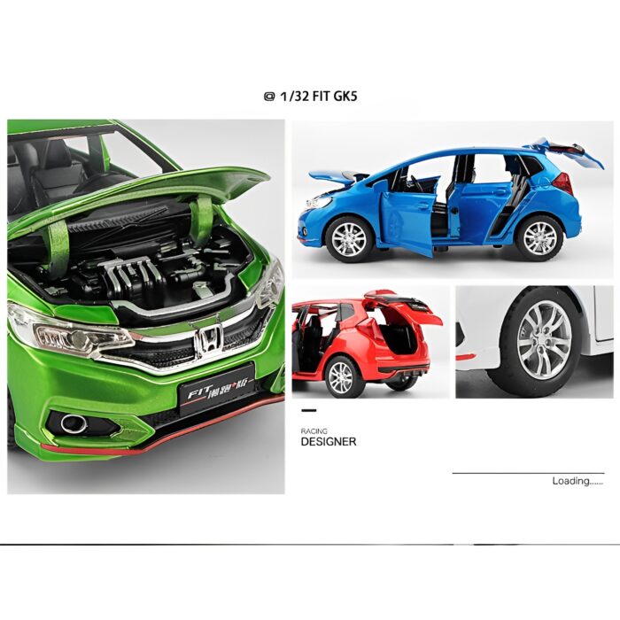 1:32 Premium Honda Fit GK-5 Die-Cast Model Alloy Car Toy - Image 2