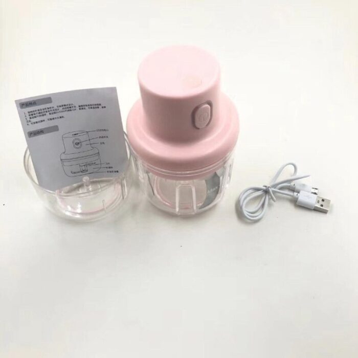 250ML Mini Electric Garlic Food Chopper Ginger Vegetable Crusher Food Blender Processor - Image 4
