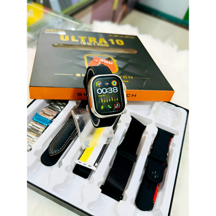 Ultra10 49mm Bluetooth Calling Smart Watch Sleek Design with 10 Interchangeable Straps - Image 1