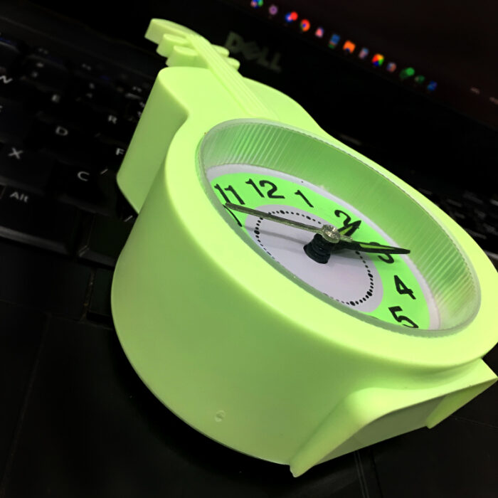 Mini Guitar-Shaped Desk Alarm Clock with Quartz Movement - Image 4