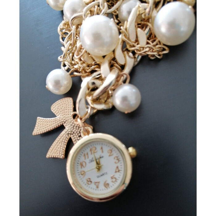 Stylish Luxury Pearls Bracelet Women’s Wrist Watch - Image 8