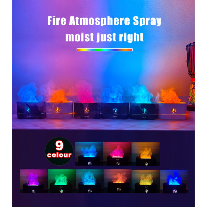 3D LED Simulation Night Light Ultra Silent Air Humidifier With Auto Shutoff Function - Image 1