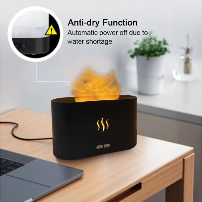 3D LED Simulation Night Light Ultra Silent Air Humidifier With Auto Shutoff Function - Image 3