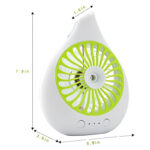 2 In 1 Multi-Functional Rechargeable Desktop Spray Fan With Humidifier - Image 5