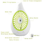 2 In 1 Multi-Functional Rechargeable Desktop Spray Fan With Humidifier - Image 2