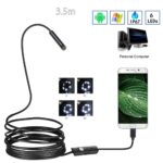 3.5M 7mm Endoscope Camera HD With 6 LED Soft Cable Waterproof Inspection Borescope For Android PC - Image 9