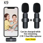 K9 Wireless 2 in 1 Dual Plug And Play Type-C/Lightning Microphone - Image 10