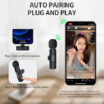 K9 Wireless 2 in 1 Dual Plug And Play Type-C/Lightning Microphone - Image 8