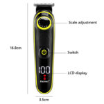 Kemei KM-696 5 in 1 Professional Electric Hair Trimmer Rechargeable Hair Clipper Grooming Kit - Image 3