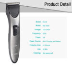 KM 3909 Rechargeable Electric Professional Hair Trimmer & Clipper With Adjustable Comb Attachments - Image 6