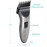 KM 3909 Rechargeable Electric Professional Hair Trimmer & Clipper With Adjustable Comb Attachments - Image 5