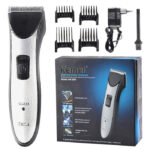 KM 3909 Rechargeable Electric Professional Hair Trimmer & Clipper With Adjustable Comb Attachments - Image 2