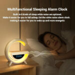 BT-3401 LED Display Wireless Phone Charger Bluetooth Speaker With Seven Color Selections, Alarm Clock, FM Radio - Image 7