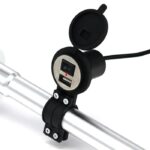 2pcs Motorcycle Electric Bicycle Handlebar Waterproof USB Charger For Phone