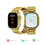 M9 Ultra Max Gold Edition Luxury Stainless Steel Sports Heart Rate Health Monitoring Watch Smart Watch