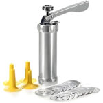 Multi-Pattern Cookie Press Machine DIY Biscuit Maker With 20 Disc Shapes And Stencils - Image 6